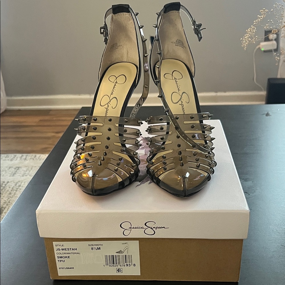 Jessica Simpson Smoke Studded Heels
